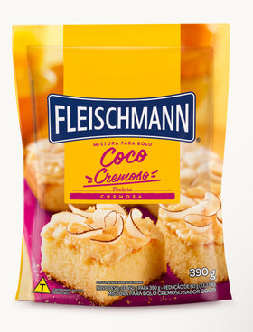 Mistura Bolo Coco Fleischmann 390g