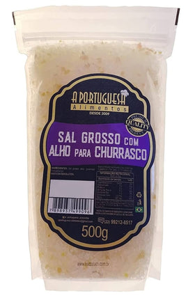 Sal Grosso Temperado Churrasco com Alho A Portuguesa 500g