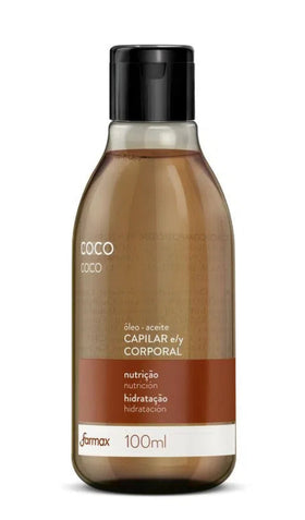 Oleo Corporal e Capilar Coco Farmax 100ml