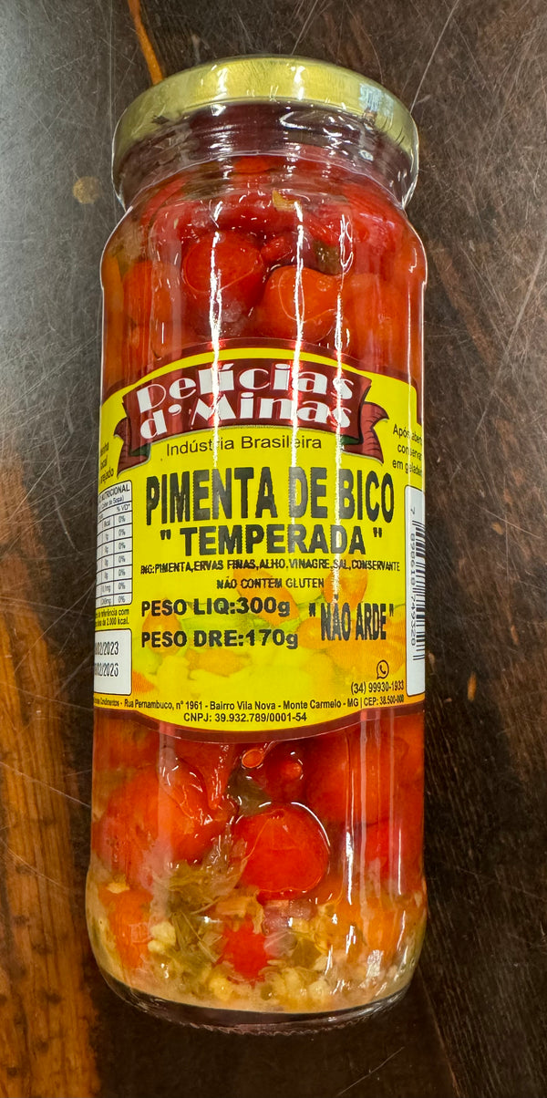 Pimenta de Bico Temperada Delicias D'Minas 170g