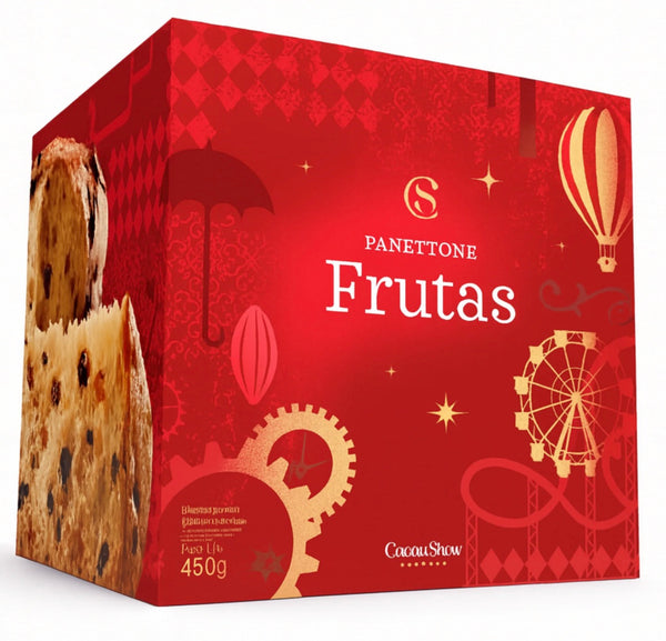 Panettone Frutas Cacau Show 450g
