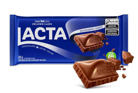 Chocolate ao Leite Lacta Barra 80g