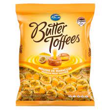 Bala Butter Toffes Maracujá Pack